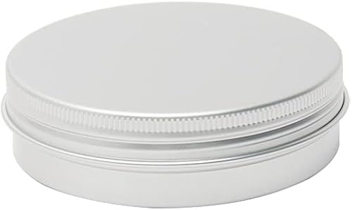 Vista 351 de Othmro Latas redondas de aluminio para tapas de metal, con tapa de rosca de 2.0 fl oz/2 onzas, 2.677 x 0.984 in (D* H) contenedores de aluminio