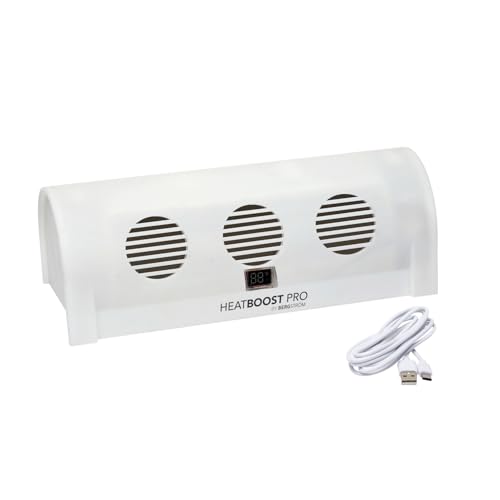 3 Pagen® Heizkörper Ventilator mit 3 Turbolüfter für optimale Verteilung – Effizienter heizen – Heatboost Pro wiederaufladbar & kabellos – Ohne Bohren – mit USB & Magnetfuß
