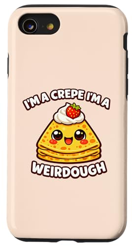 Im A Crepe Im A Weirdough ���킢���H�ו� �ʟ������킢���A�[�g �X�}�z�P�[�X iPhone SE (2020) / 7 / 8 �p