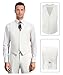 Men Suit Set Slim Fit Wedding Suit Business Suit Ivory Prom Groomsmen Suits Tuxedos Jacket Blazer Vest Pants Men Suits M
