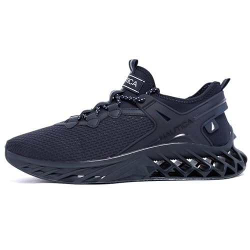 Image of Nautica Men's Casual Fashion Sneakers - Lightweight Lace-Up Athletic Walking Shoes for Gym & Tennis, Comfortable