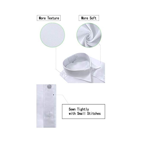 Rolanko Boys White Long Sleeve Dress Shirt Formal Button Down Shirts with Bow Tie for Boys' Kids Clothes - Image 7