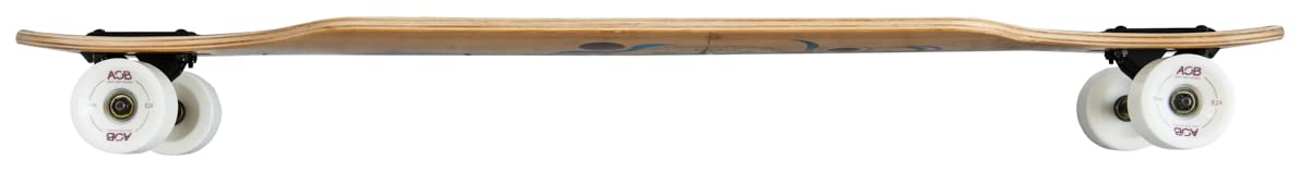AreA AOB Longboards - Longboard Drop Through mit ABEC 7 - Longboard medium Flex aus Ahorn für Freeride, cruisen (Compass)