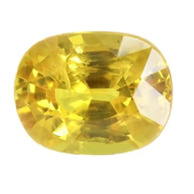 Saphir jaune Pukhraj d'exception de 9,75 carats pour la haute joaillerie