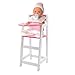 Speelgoed GL301B Chaise Haute pour Poupon, 22 x 27 x 63 cm