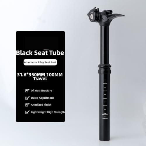 Tija de sillín cuentagotas resistente de aleación de aluminio con diseño sellado 2