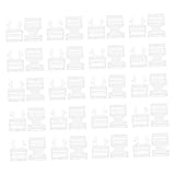 DIYEAH 20 Piezas Hebilla accesorios para muñecas bjd cierre de cincha juguetes muñecas clips ajustables a presión minimochila accesorios bebe muñeco accesorios muñecos Transparent