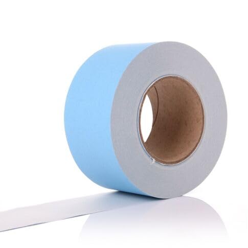 PAPERCUTZ Sky Blue Paper Border Roll 48mm x 50 Metres, 100 GSM, School Display Borders for Classrooms Decoration, Straight Edge Roll, Backing Paper for Wall Displays