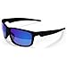 Maxx Sunglasses Retro 2.0 Black Frame Polarized Blue Custom Lens