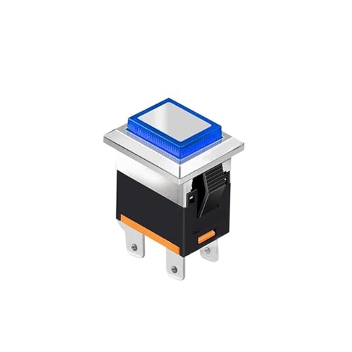Interrupteur 4 broches carré momentané 15A bouton poussoir LED 9V 12V 24V
