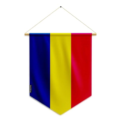 Pixelforma Banderín Chad - Bandera de poliéster (30 x 45 cm)