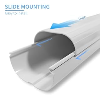 VELSKUD Air Conditioner Split Line Cover Kit with Condenser Bracket for 7,000-24,000 BTU Split Air Conditioner Heat Pump System, 3” W 10Ft, Supports up to 350 lbs.