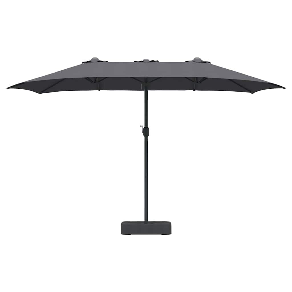 Parasol ogrodowy piaskowy 385 x 209 x 244 cm