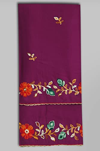 Hijab for Women Traditional Embroidered 100% Rayon Cotton Soft Scarf Long Skin-Friendly Namaz Hijab Wrap Scarves3