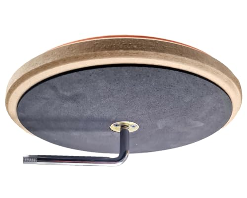 Image of Softline Pro SP-DPP-R10-OG 10 inch Round Double Sided Dumbed Drum Practice Pad with Durable Screw Mount