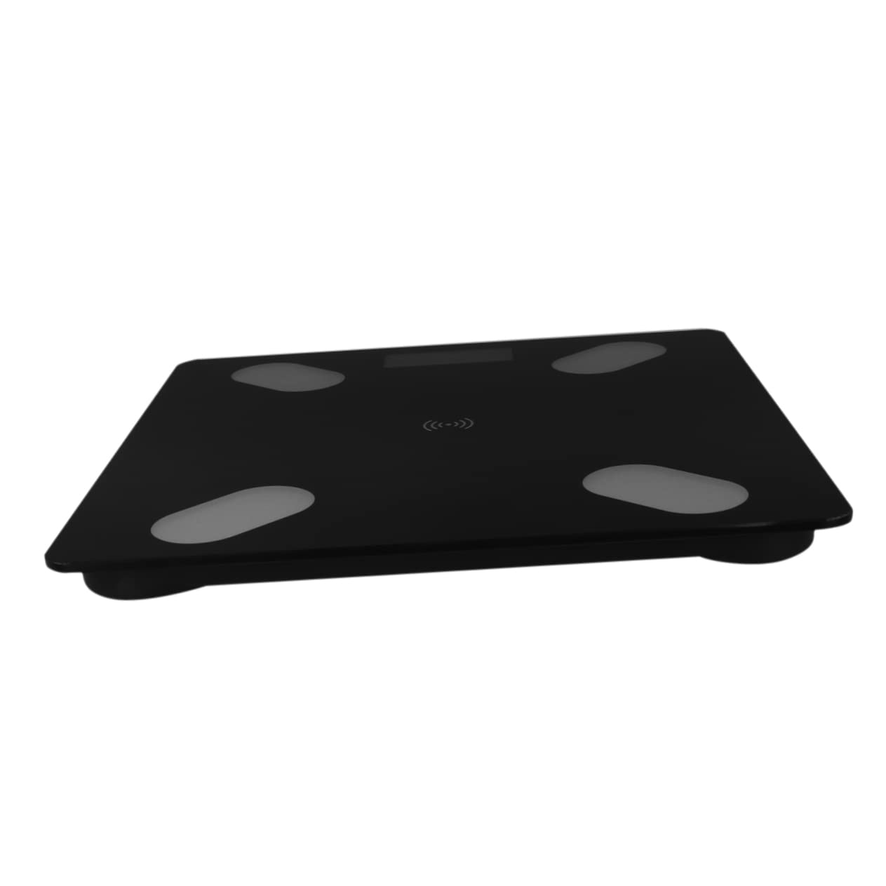 Bilancia Impedenziometrica Smart Nera in Abs e Vetro Temperato | LED Digitale, Sincronizzazione Automatica Smartphone, Trasmissione Wireless