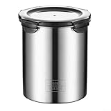 Vasiumic Tarro hermético de acero inoxidable para almacenamiento de alimentos...