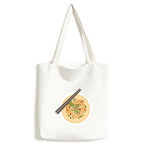 Sac fourre-tout en toile à motif de nouilles chinoises traditionnelles DIYthinker