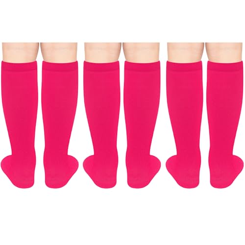 Image of Olreco 3 Pack Toddler Soccer Socks Kids Baseball Socks Boys Girls Softball Sock Youth Football Sock Athletic Accessories