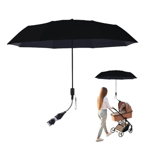 Nybhyjka - Paraguas para cochecito, protección solar infantil con sombrilla antiUV - Sombrilla ajustable y plegable para uso al aire libre,...
