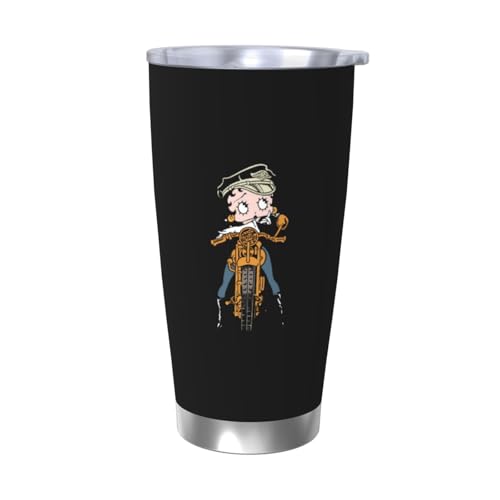 ベティちゃん 水筒 真空断熱ケータイマグ 600ml ステンレスボトル 車用 直飲み 保温 保冷 フタ付きコーヒーカップ アウトドア 車のネイブに最適 スポーツタイプ ステンレスクールボトル 軽量 隔? 水筒 男の子 女の子