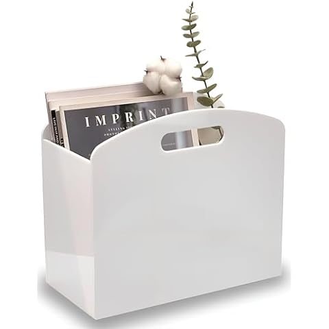 Meicloud White Magazine Holder Cover