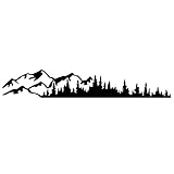 ACOGEDO 1 Paar Universal-Bäume, Berge, Wald, Grafische Aufkleber, Auto-Emblem, Grafische Emblem-Aufkleber, Karosserie, Fenster, Stoßstange, Aufkleber für Wohnmobile, Wohnwagen, LKWs und Autos und