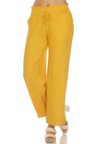 Mojito Women's Casual Resort Wear Drawstring Palazzo Pant3