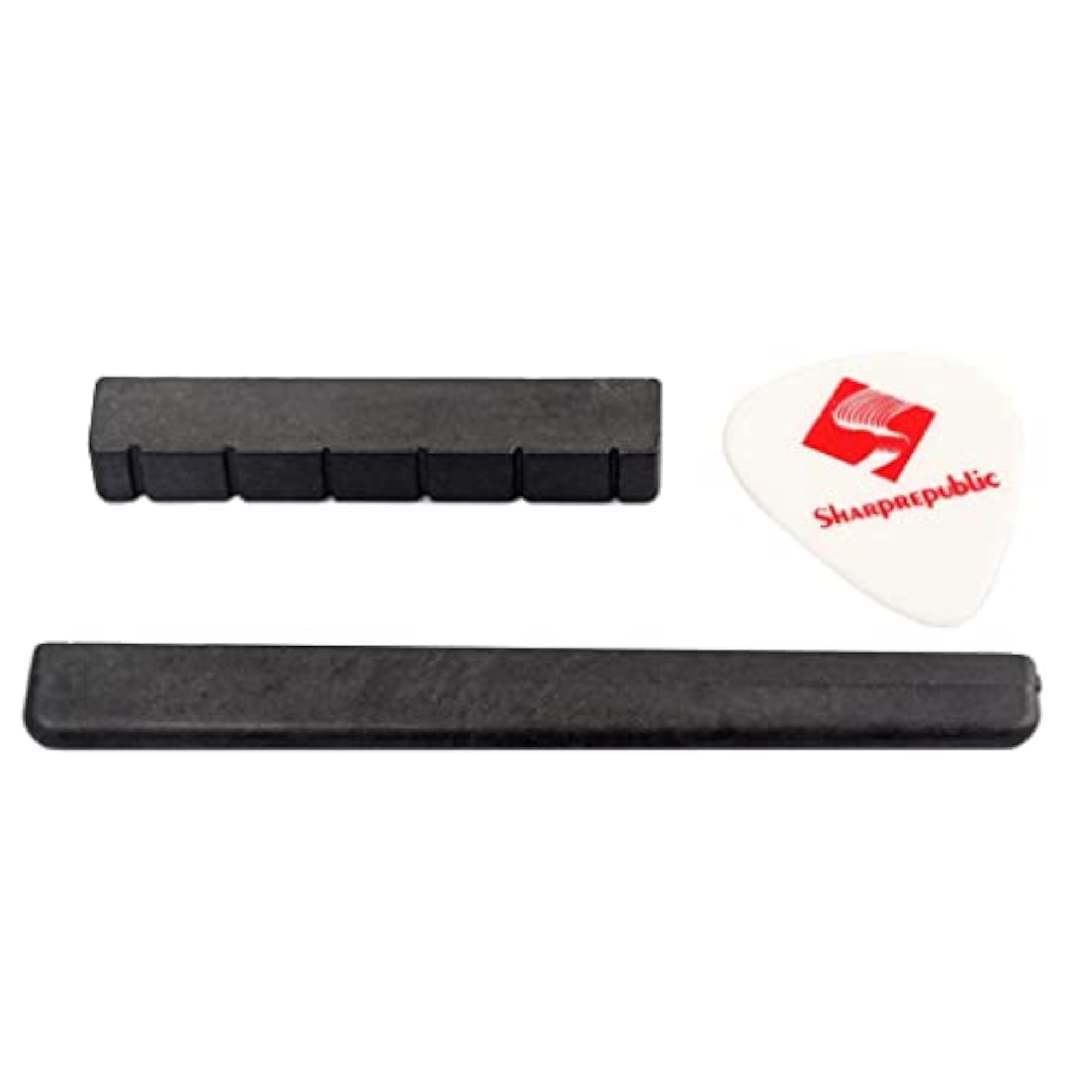 PVC Nut Slotted & Bridge Saddle for Classical Guitar