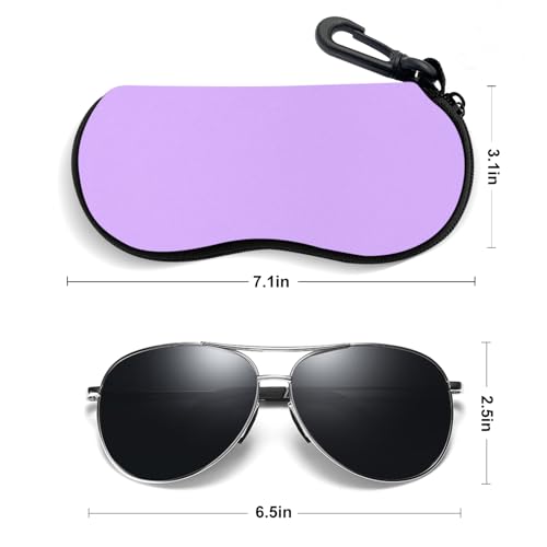 Image of Sunglasses Soft Case, Ultra Light Portable Neoprene Zipper Glasses Case for Men Women