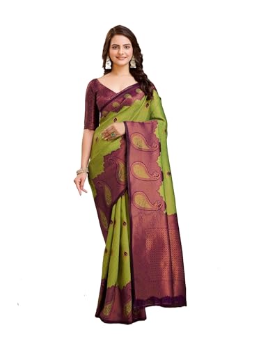 Image of Avantika Fashion Women's Kanjivaram Soft Silk Banarasi Sarees With Blouse Piece For Women