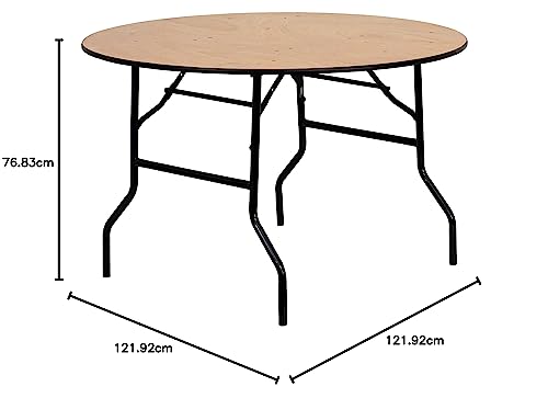 Encuentra reviews de Mesa redonda plegable de madera del mes. 24 Imagen adicional