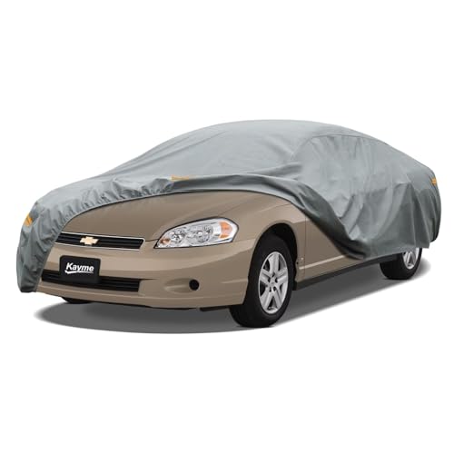 Image of Kayme Heavy Duty Car Cover Custom Fit Chevrolet Monte Carlo Waterproof All Weather for Automobiles, Full Exterior Covers Sun Rain UV Protection.（Deliver About 3-10 Days）