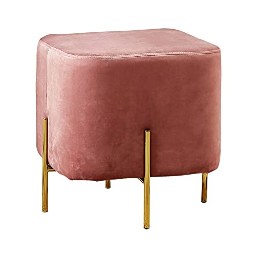 Ottoman en velours pour ajouter un siège supplémentaire compact sans encombrer - 2