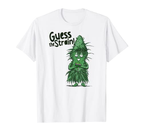 420 Favourites Guess the Strain 'White Widow' Weed Bud T-Shirt
