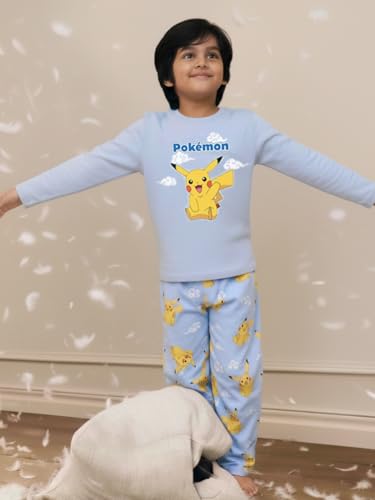 Image of Nap Chief Kids Cotton Nightwear Set, Full Sleeve Offical Characters Printed T-Shirt & Pyjama Set for Boys & Girls