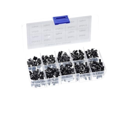Interruptor botón táctil micro 6x6 llave dip 4p para reparación electrónica 100 piezas 3
