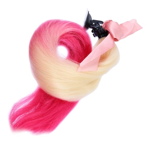 SOLUSTRE Helmet Braids Decoration Detachable and Reusable Motorcycle Ponytails for