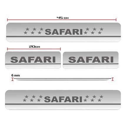 Image of AC Door Sill /Foot Step Stainless Steel Scuff Plate Plates Compatible with Tata New Safari 2021-2023(Set of 4 Pcs)
