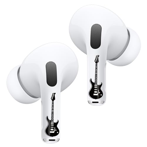 ROCKMAX Acessórios para AirPods Pro 2, adesivo de guitarra rock para AirPods, presentes exclusivos p