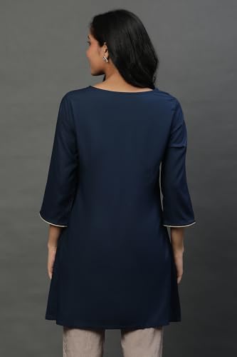 Image of Aurelia Embroidered Short Kurti for Women