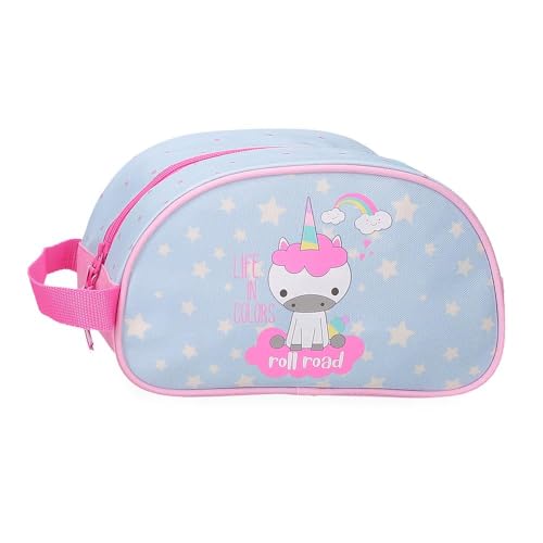 Roll Road I Am a Unicorn Neceser Adaptable Azul 24x14x10 cms Poliéster