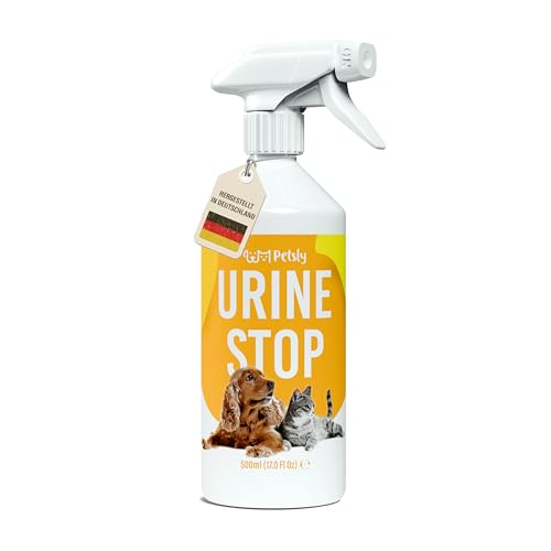 Petsly® Mildes Hunde & Katzenabwehrspray -500ml- Nicht färbend - Hundeschreck gegen Urinieren - Katzen...