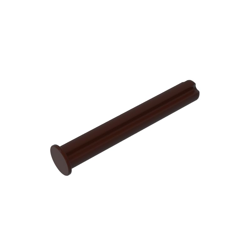 Gobricks 87083 Shaft Bolt Connection Technic Axle 4 with Stop 50 Pieces GDS-581 Compatible with Lego Building Blocks Color:Dark Brown