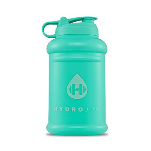 Hydrojug 2.2 Litre (Half Gallon) Water Bottle - Leakproof, Carry Handle, Dishwasher Safe, BPA Free - All-Day Cold Hydration - For Fitness, Outdoors, Everyday Life
