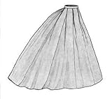 1865 Elliptical Skirt Pattern