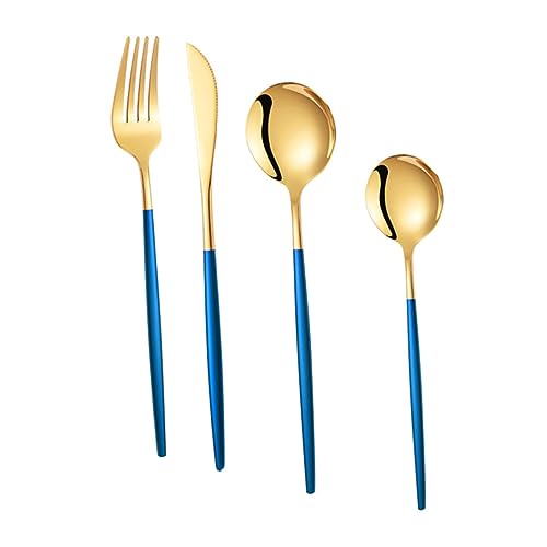 HOLIDYOYO 1juego Cubiertos De Inoxidable Utensilios De Comida Multifuncionales y Cuchillo Para y Reuniones Familiares