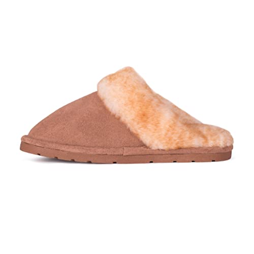 Cloud Nine Genuine Sheepskin Slip-On Slippers for Womenindoors & outdoors