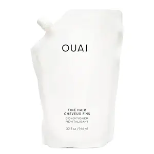 OUAI Fine Hair Conditioner Refill - Volumizing Conditioner Made with Keratin, Biotin and Chia Seed Oil - Adds Softness, Bounce and Volume - Free from Parabens, Sulfates, and Phthalates (32 Oz)