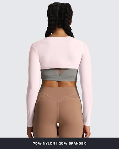 Image of Aoxjox Women's Lexi Lined Bolero Shrug | workout long sleeve,waist-defining cropped fit,open front cardigan,buttery soft fabric,layering,yoga,gym,daily wear